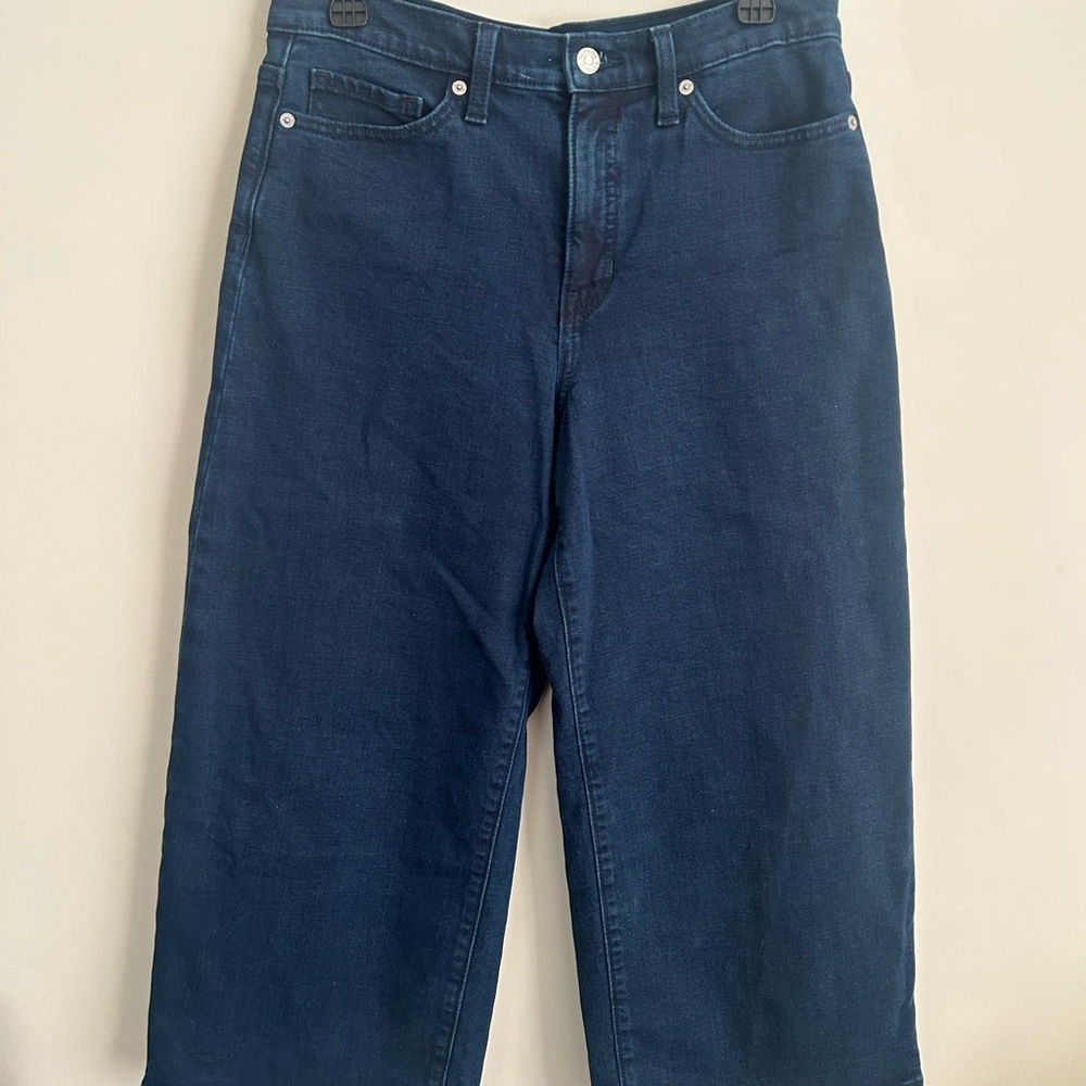 Banana Republic Blue Straight Jeans High-Waisted Cropped